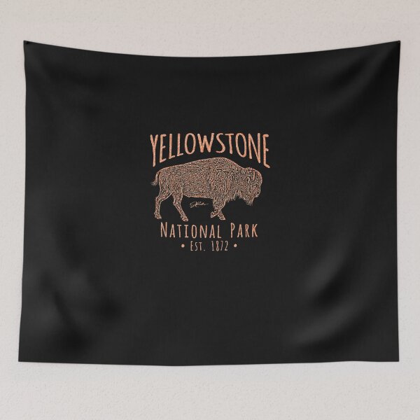 Item preview, JCombs Yellowstone National Park, Walking Bison designed and sold by viskersmkicke.