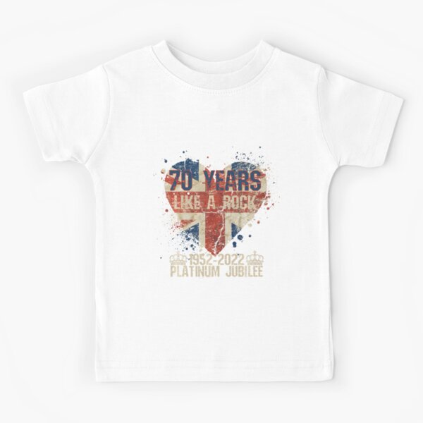 British Queen Platinum Jubilee 70th Anniversary Kids T-Shirt