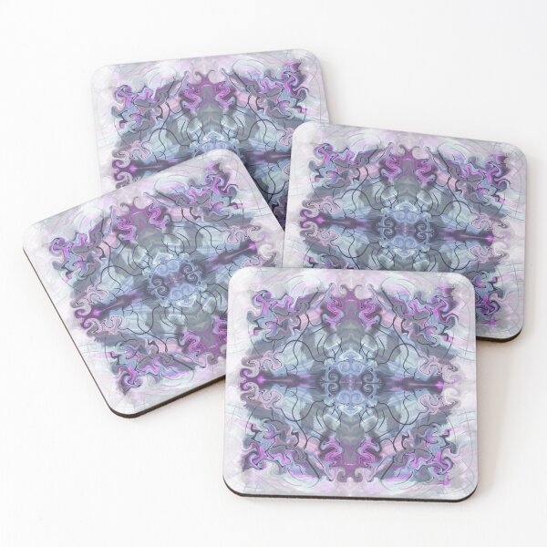 Item preview, Pastel abstract watercolor design - blue and purple designed and sold by EvergreenWhimsy.