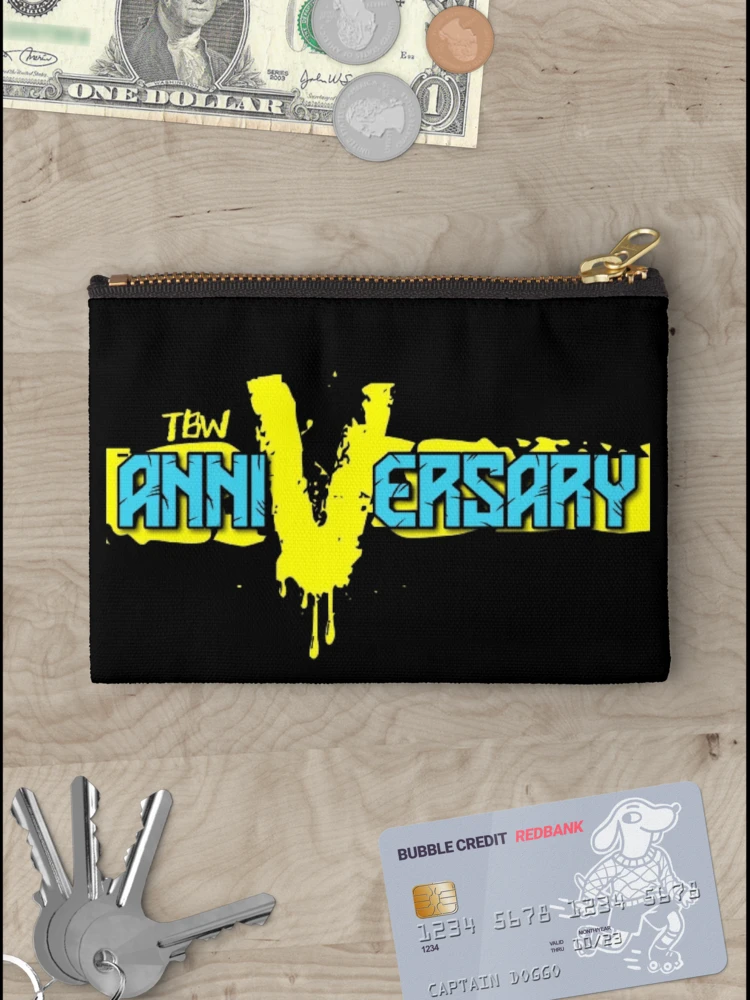 Thumbnail 3 of 4, Zipper Pouch, TBW ANNIVERSARY 5 MERCHANDISE designed and sold by Tennessee Backyard Wrestling.