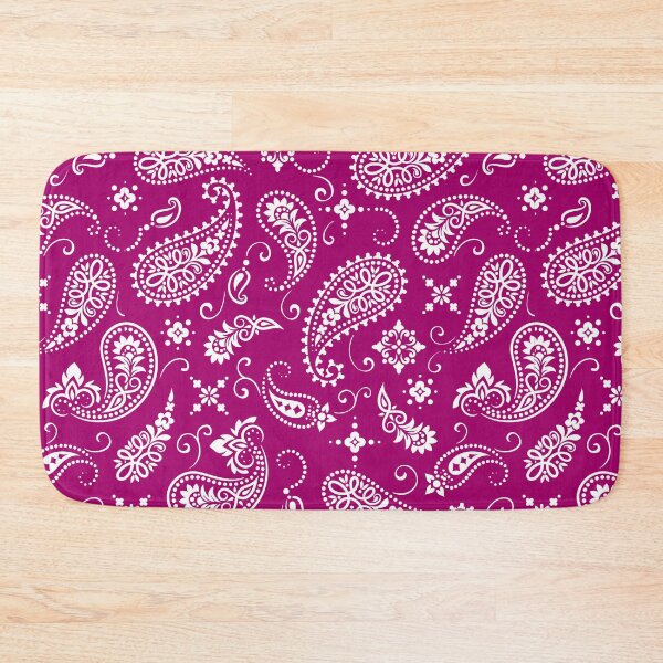Item preview, Fuchsia Pink Bandanas Paisley Pattern designed and sold by Petgifts ★★★★★.