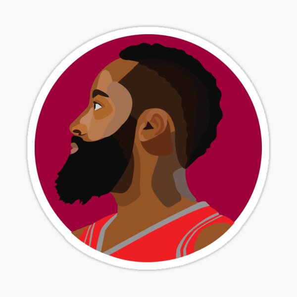 James Harden: Fear the beard  Sticker for Sale by diffy2009