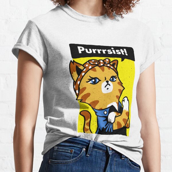 purrsist cat t shirt