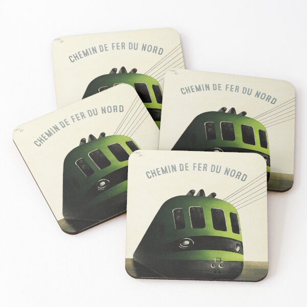 Item preview, AUTORAIL Chemin De Fer Du Nord PARIS BRUXELLES  Route Vintage French Railway Travel Poster designed and sold by retroposters.