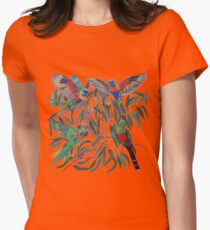 Birds from Paradise. Rosellas Women's Fitted T-Shirt