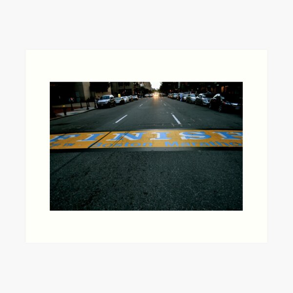 Boston Marathon Finish Line Art Print