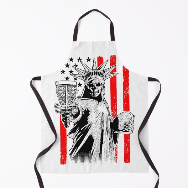 Item preview, American Flag Disc Golf Player Skeleton Statue Of Liberty designed and sold by GrandeDuc.