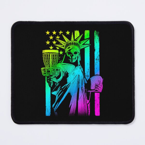 Item preview, American Flag Disc Golf Player Skeleton Statue Of Liberty designed and sold by GrandeDuc.
