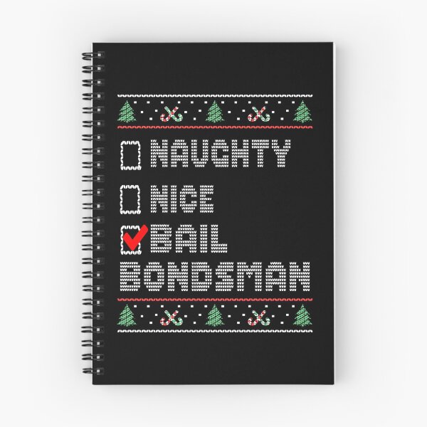 Item preview, Naughty Nice Bail Bondsman, Matching Christmas Group Pajama design designed and sold by Merchking1.