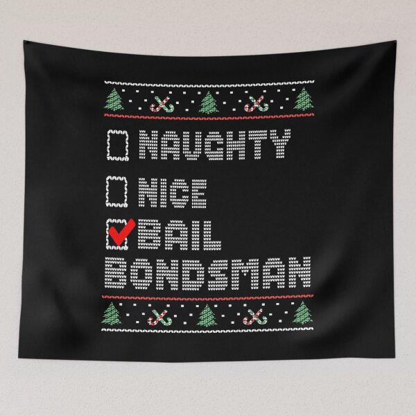 Item preview, Naughty Nice Bail Bondsman, Matching Christmas Group Pajama design designed and sold by Merchking1.