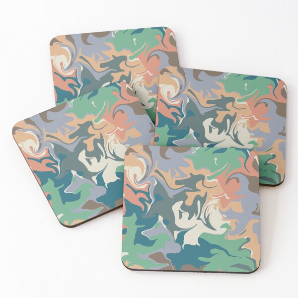 Item preview, Groovy Abstract Art -Soft Autumn (Seasonal Color Palette) designed and sold by aaalou.