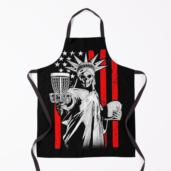 Item preview, American Flag Disc Golf Player Skeleton Statue Of Liberty designed and sold by GrandeDuc.