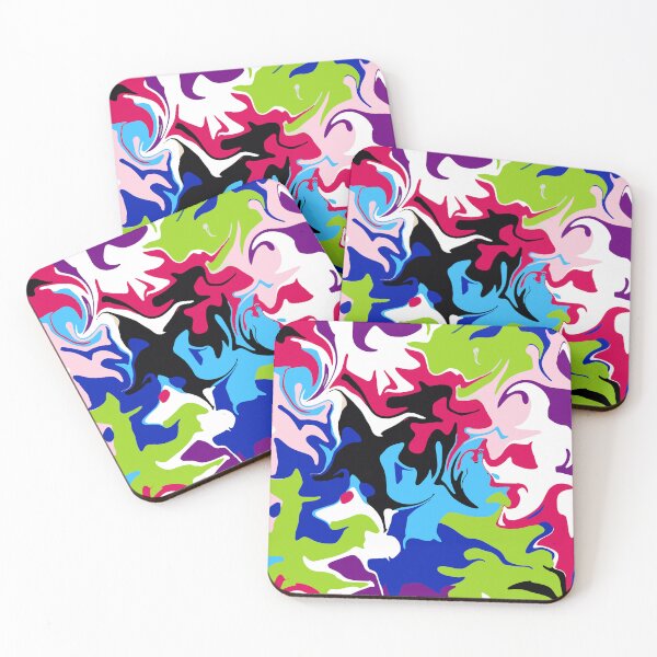 Item preview, Groovy Abstract Art - Bright Winter (Seasonal Color Palette) designed and sold by aaalou.