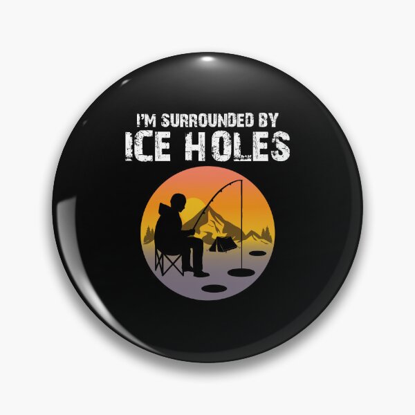 Item preview, Ice Fishing Fisher Winter Camping Mountain Nature designed and sold by CuteDesigns1.