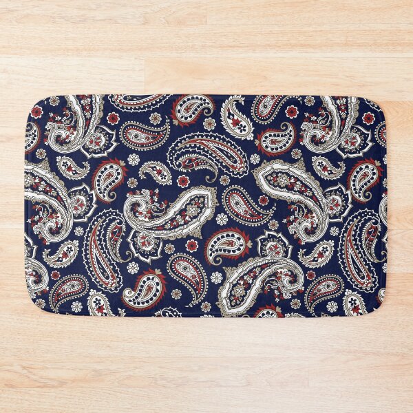 Item preview, Navy Blue Bandanas Paisley Pattern designed and sold by Petgifts ★★★★★.