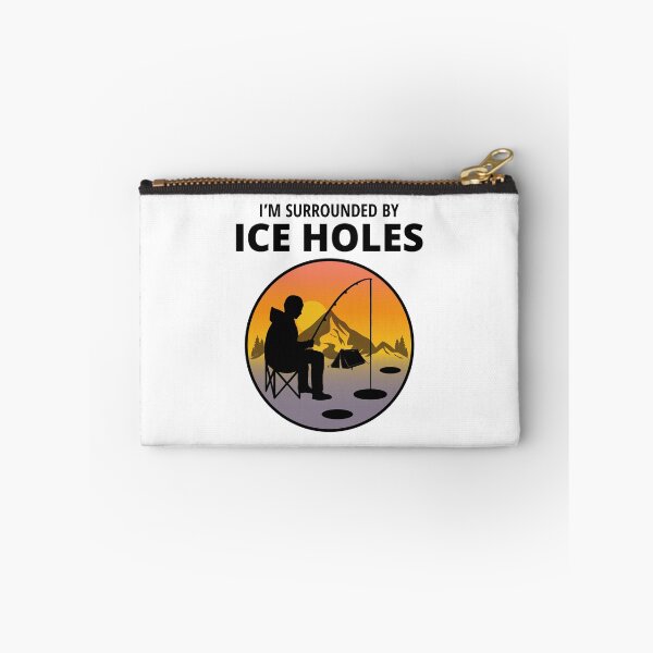 Item preview, Ice Fishing Fisher Winter Camping Mountain Nature designed and sold by CuteDesigns1.