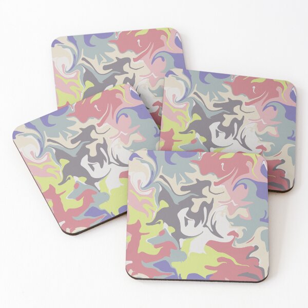 Item preview, Groovy Abstract Art - Soft Summer (Seasonal Color Palette) designed and sold by aaalou.