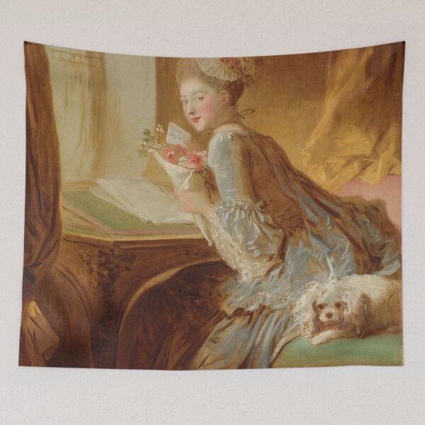 Item preview, The Love Letter Jean Honoré Fragonard (French, Grasse 1732–1806 Paris) designed and sold by Vintage Designs +.