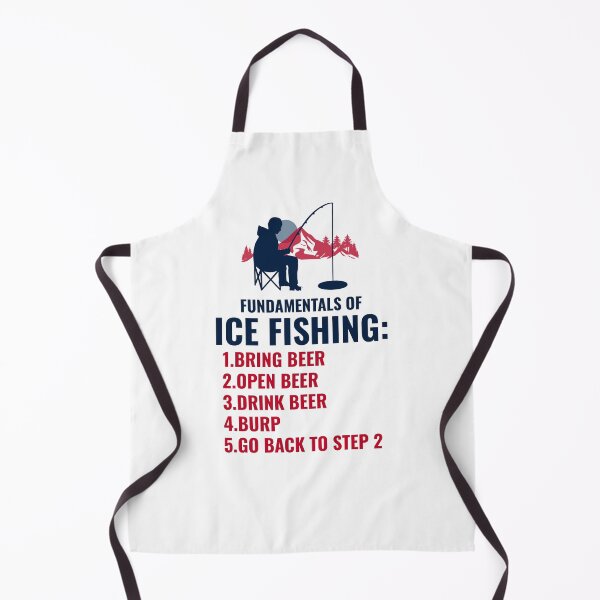 Item preview, Ice Fishing Fundamentals Beer Drinking Drinker Mountain designed and sold by CuteDesigns1.