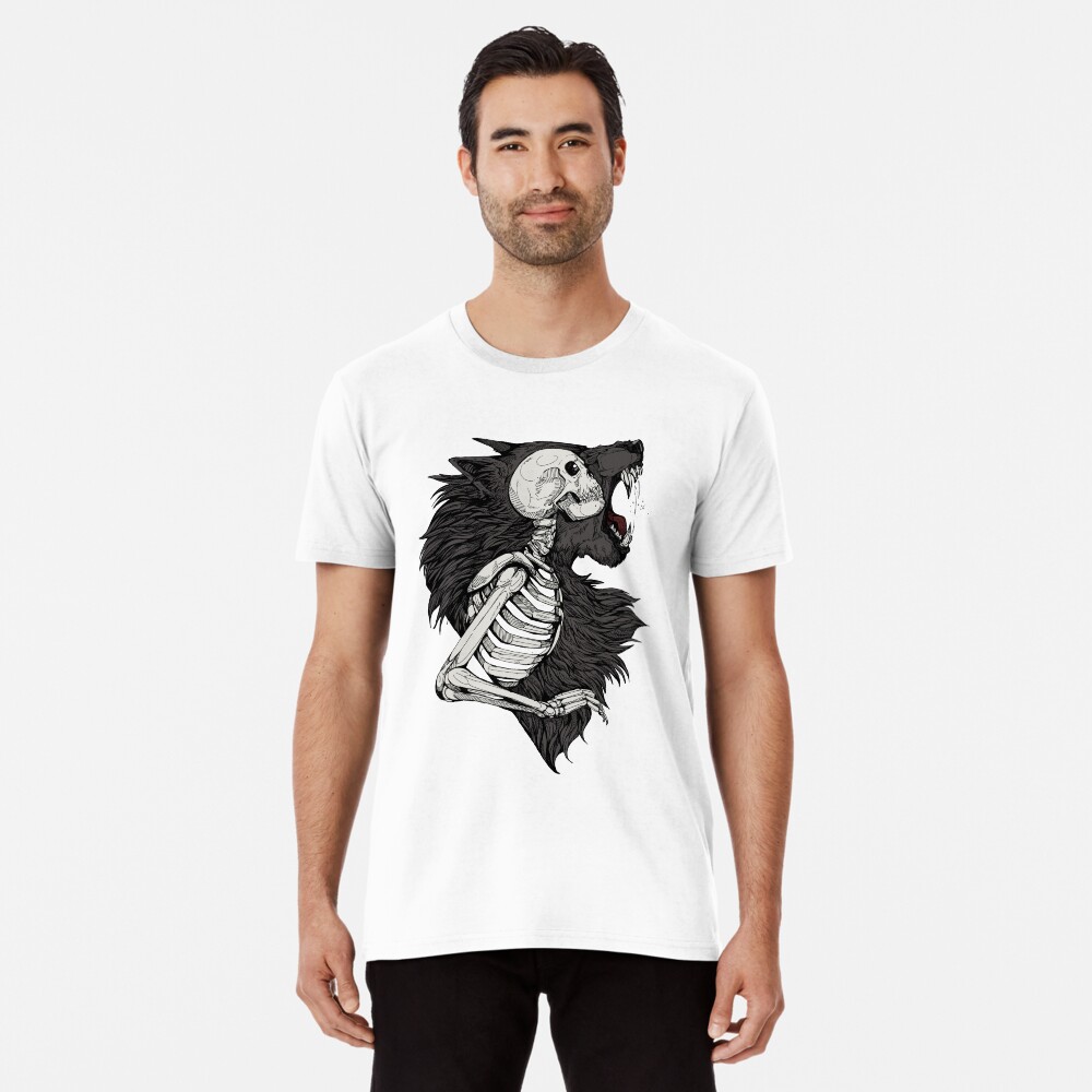 Item preview, Premium T-Shirt designed and sold by WOLFSKULLJACK.