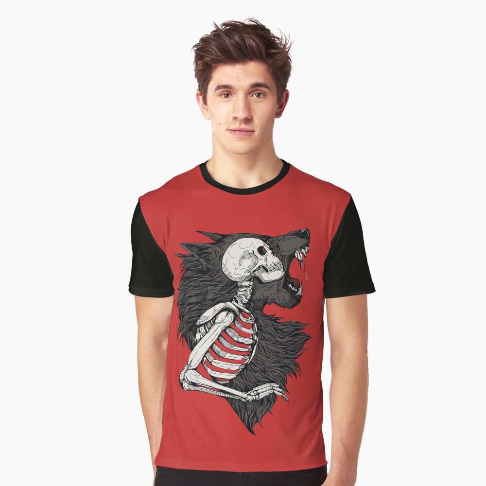 Item preview, Graphic T-Shirt designed and sold by WOLFSKULLJACK.