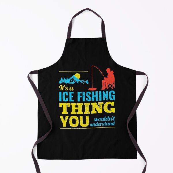 Item preview, Ice Fishing Fisher Winter Camping Mountain Nature designed and sold by CuteDesigns1.