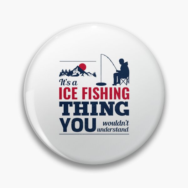 Item preview, Ice Fishing Fisher Winter Camping Mountain Nature designed and sold by CuteDesigns1.