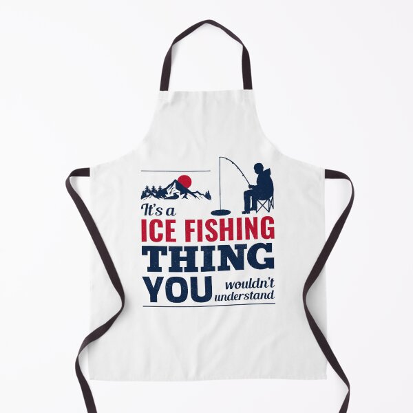 Item preview, Ice Fishing Fisher Winter Camping Mountain Nature designed and sold by CuteDesigns1.