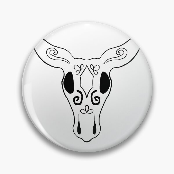 Item preview, Bull skull (outline) designed and sold by CrazyFozBazaar.