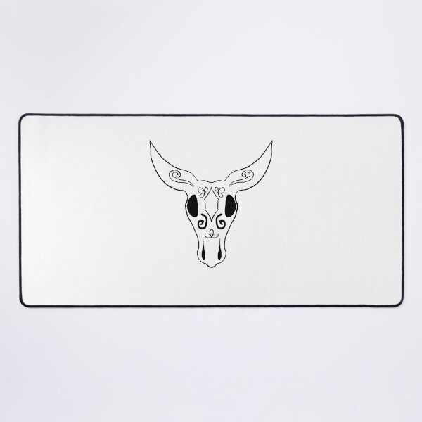 Item preview, Bull skull (outline) designed and sold by CrazyFozBazaar.