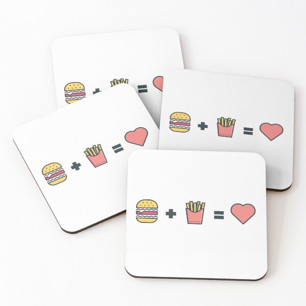 Item preview, Hamburger + Fries = Love designed and sold by Cavemen.