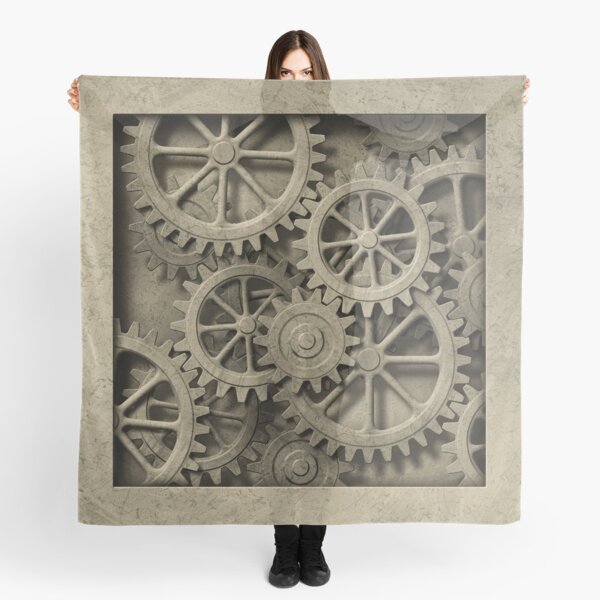 Steampunk Cogwheels Scarf