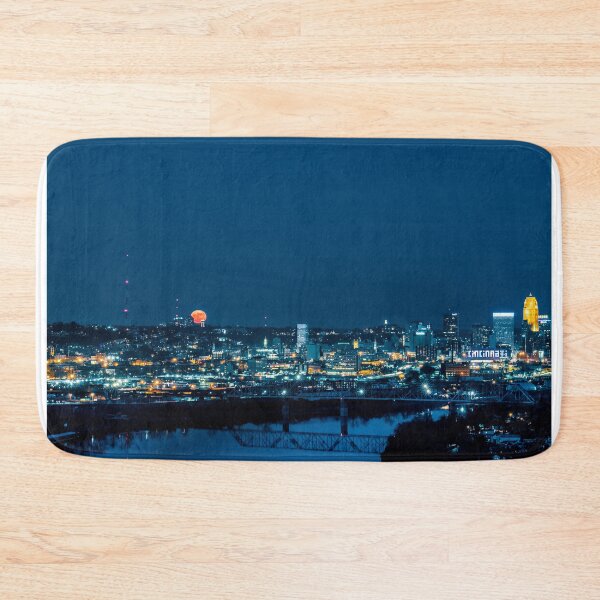 Item preview, 2017 Super Moon Behind The Cincinnati Ohio Skyline  designed and sold by DaveFilm.