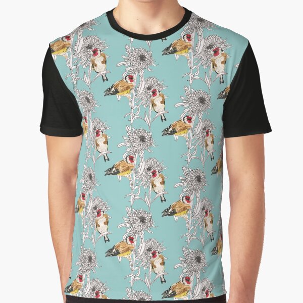 Goldfinches & Asters Graphic T-Shirt
