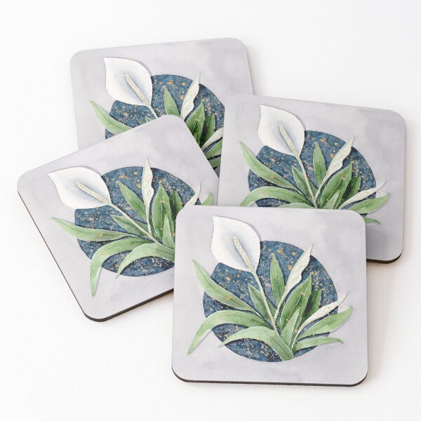 Item preview, Spathiphyllum & Granulation - Plant Illustration designed and sold by Pattokarts.