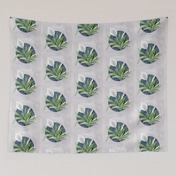 Item preview, Spathiphyllum & Granulation - Plant Illustration designed and sold by Pattokarts.