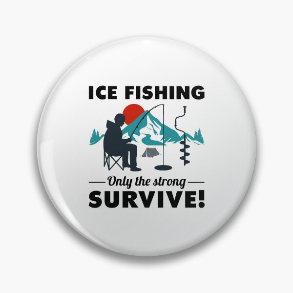 Item preview, Ice Fishing Fisher Winter Camping Mountain Nature designed and sold by CuteDesigns1.