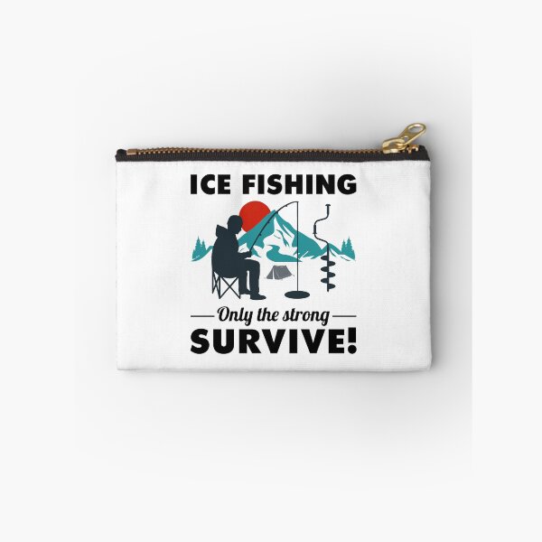 Item preview, Ice Fishing Fisher Winter Camping Mountain Nature designed and sold by CuteDesigns1.
