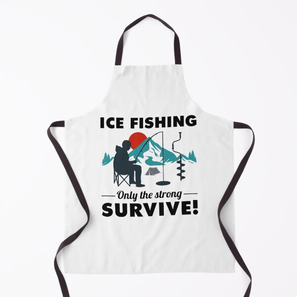 Item preview, Ice Fishing Fisher Winter Camping Mountain Nature designed and sold by CuteDesigns1.