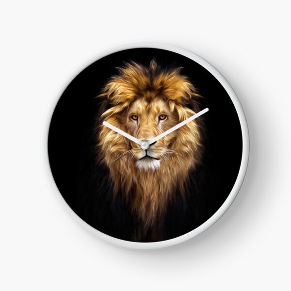 Vista previa del artículo con la obra «Retrato de un hermoso león, león en la oscuridad, pinturas al óleo», diseñado y vendido por Shifa19.