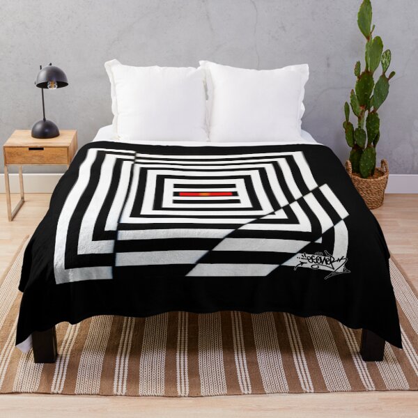 Item preview, BLACK AND WHITE SQUARED ESONE ABSTRACT designed and sold by GraffitiBomberZ.