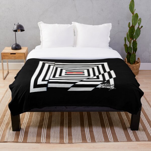 Item preview, BLACK AND WHITE SQUARED ESONE ABSTRACT designed and sold by GraffitiBomberZ.