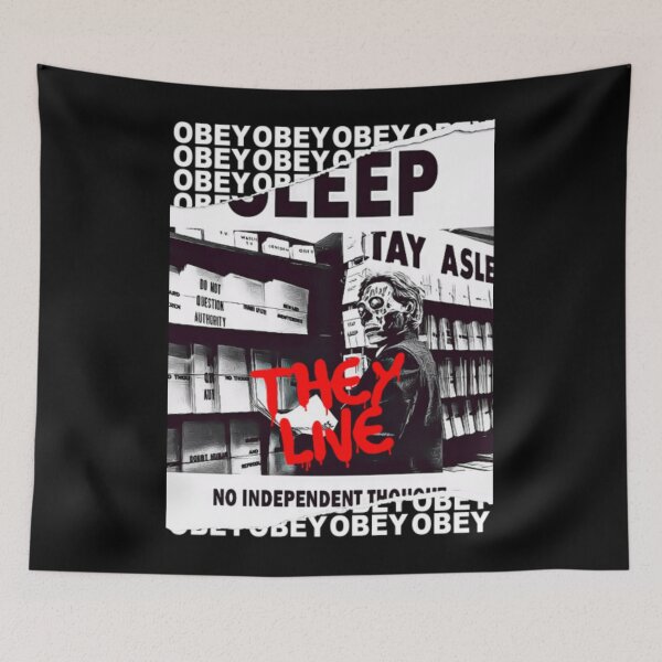 Item preview, 80s Movies They Live OBEY Retro Cult Classic Horror Fan Design designed and sold by SilviaLeitner.