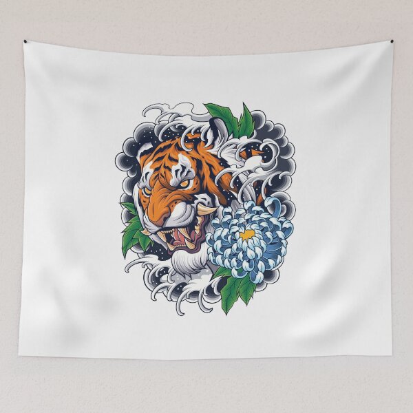 Item preview, The Great Wave of the Oriental Tiger  designed and sold by BakaOutfit.