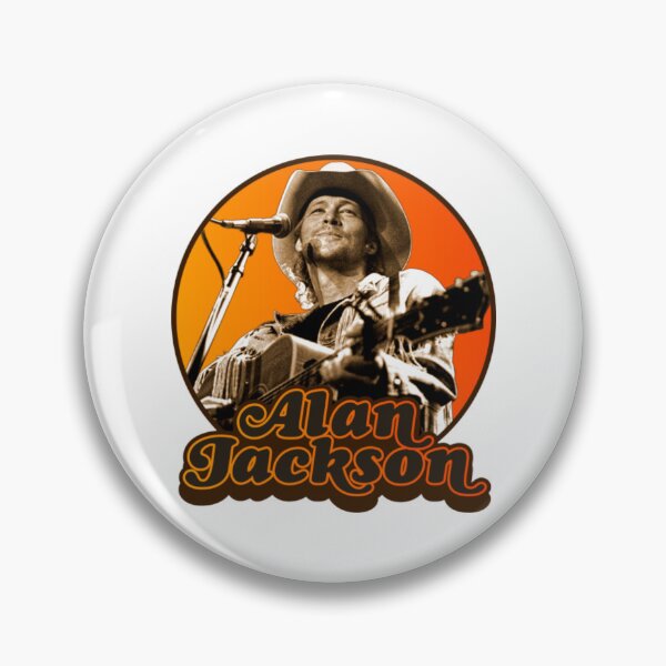 Item preview, Alan Jackson Retro Style Classic Country Fan Art designed and sold by SilviaLeitner.