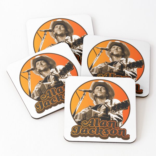 Item preview, Alan Jackson Retro Style Classic Country Fan Art designed and sold by SilviaLeitner.