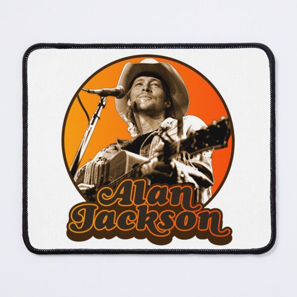 Item preview, Alan Jackson Retro Style Classic Country Fan Art designed and sold by SilviaLeitner.