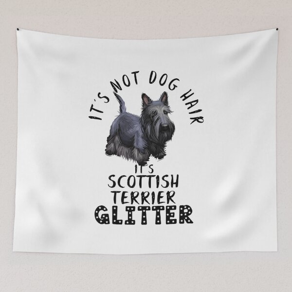 Item preview, It's not dog hair it's SCOTTISH TERRIER glitter funny dog quote designed and sold by theshirtinator.