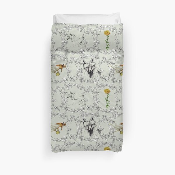 Foxy Gardener Duvet Cover