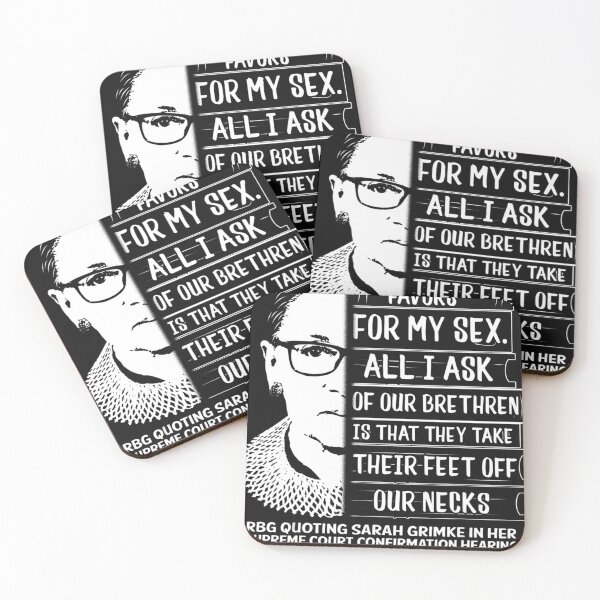 Item preview, RBG Quote I Ask No Favor For My Sex Feminist designed and sold by stirkzdhohne.